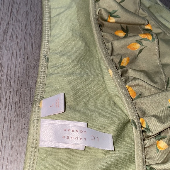LC Lauren Conrad Light Green/Lemon Bikini set Women’s - Picture 3 of 11